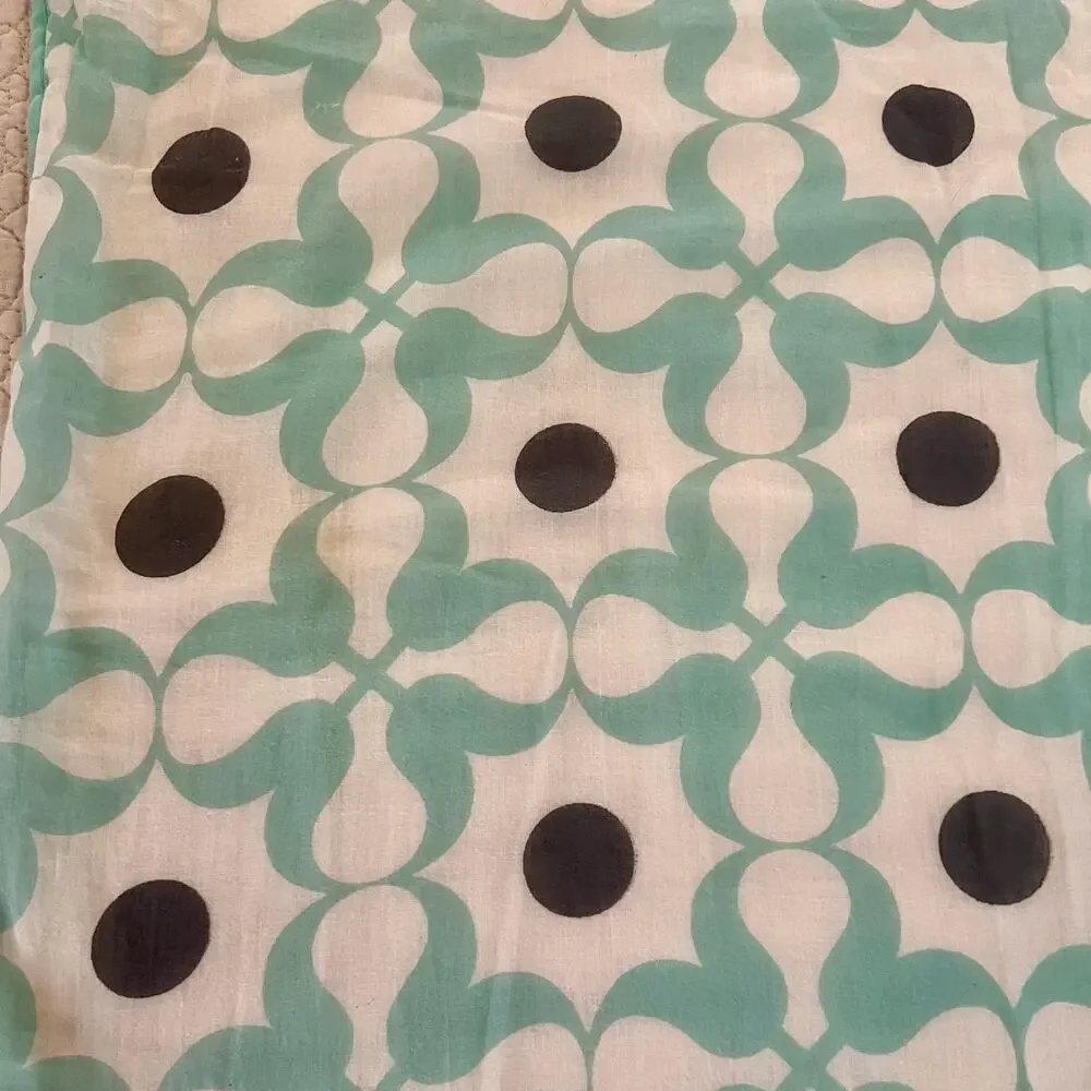 Anthropologie Lilla Patchwork Euro Sham 26x26 Cotton Quilted Pillow Cover Boho